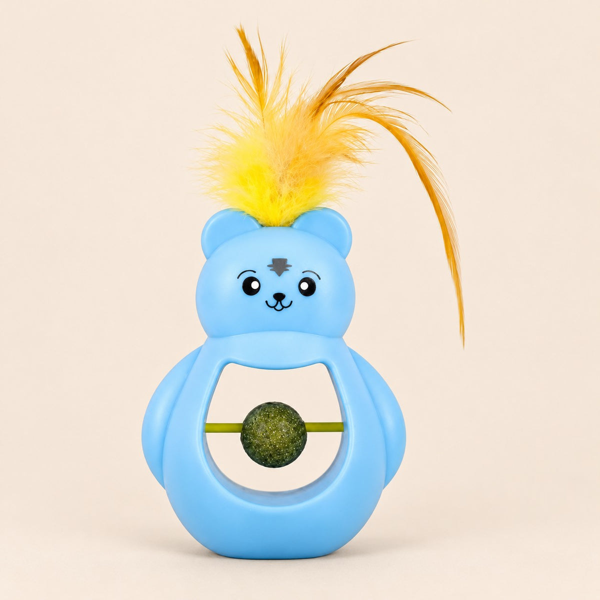 Juguete interactivo para gato tentetieso con catnip y