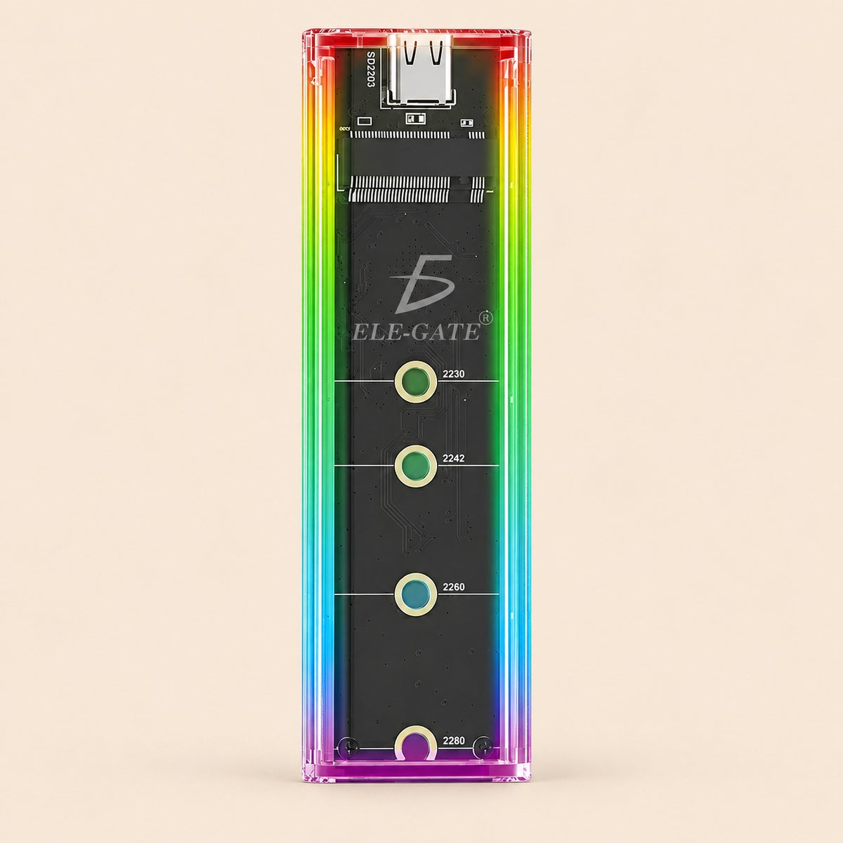 Case transparente con luz RGB estilo y elegancia para tu PC