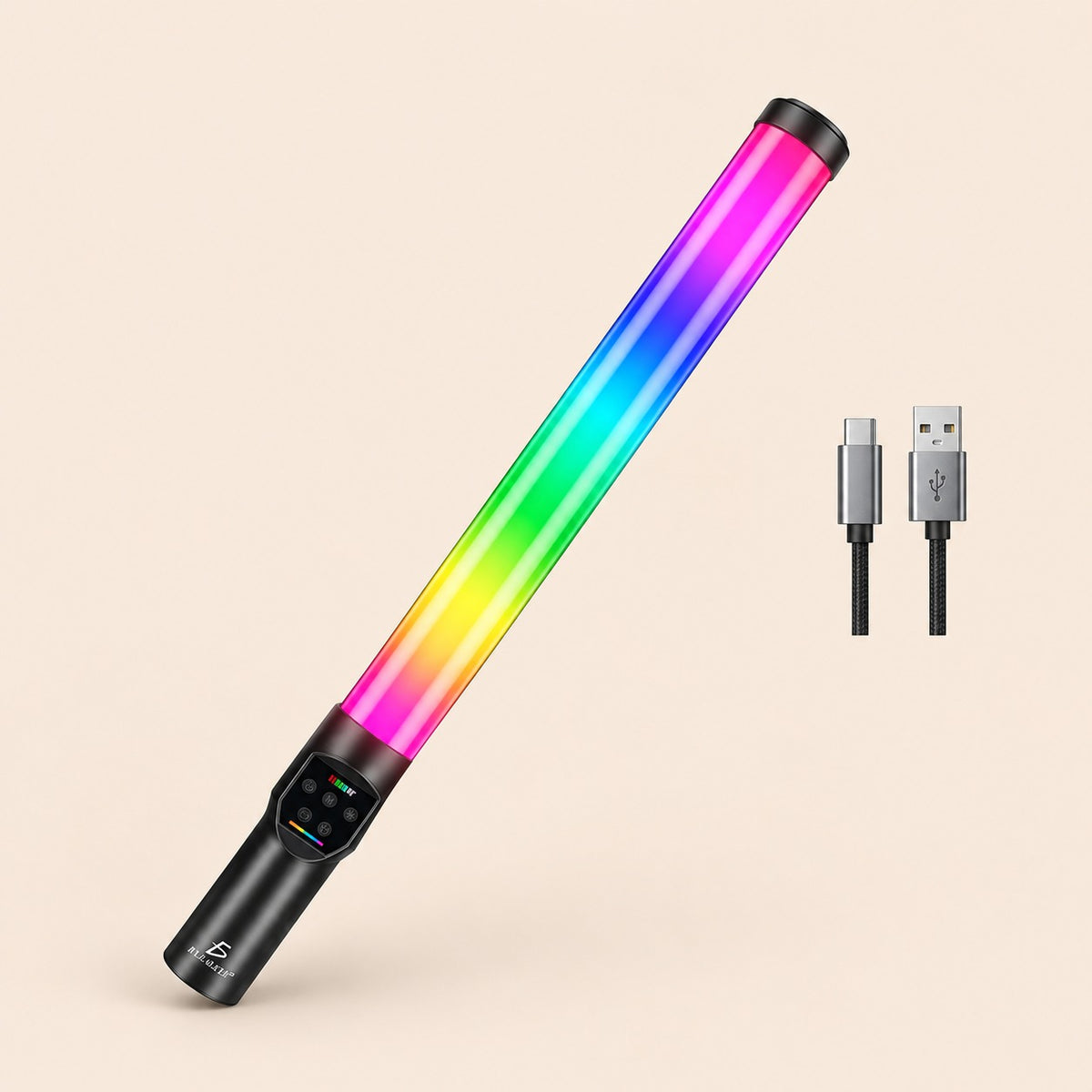 Barra de luz LED RGB de 12 W para foto y video