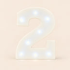 Numero 2 de luz LED luz cálida