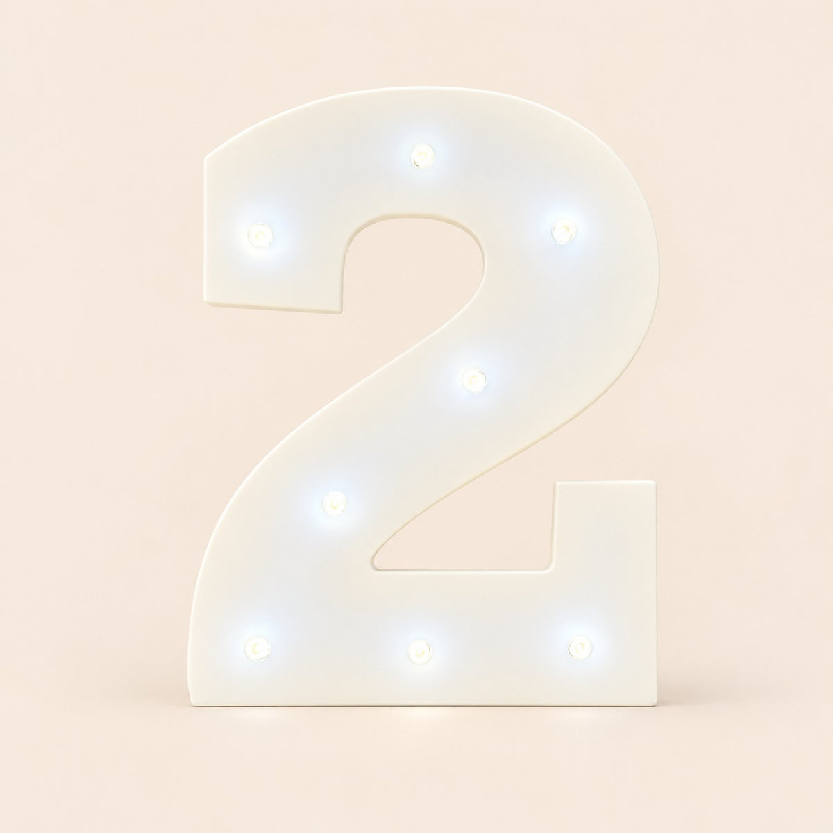 Numero 2 de luz LED luz cálida