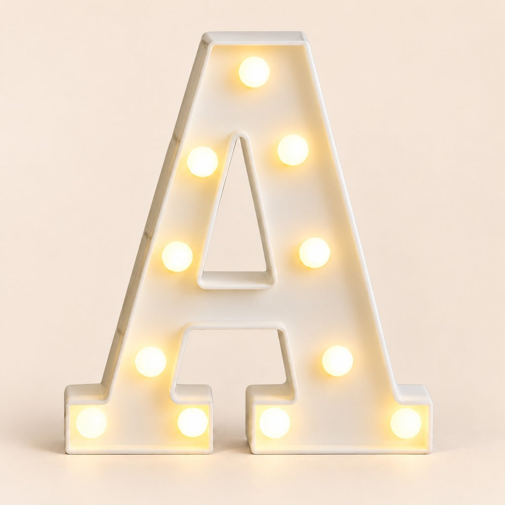 LED letras a 3D luces foco lampara decora abecedario
