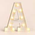 LED letras a 3D luces foco lampara decora abecedario