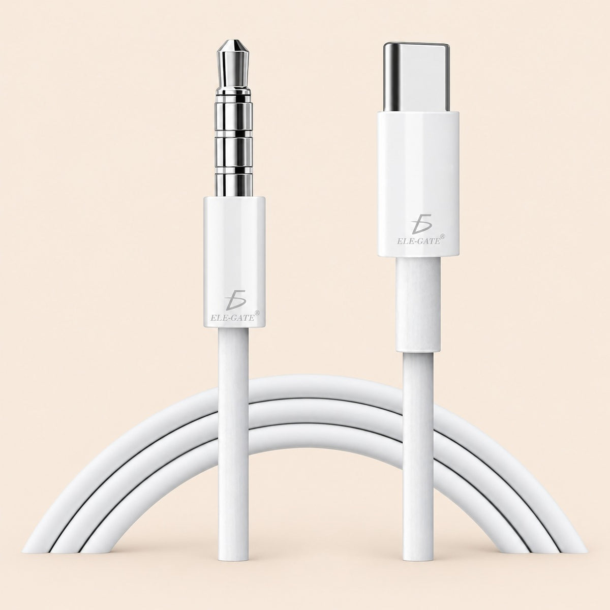 Cable auxiliar tipo C a audio estéreo 3.5mm para audífono