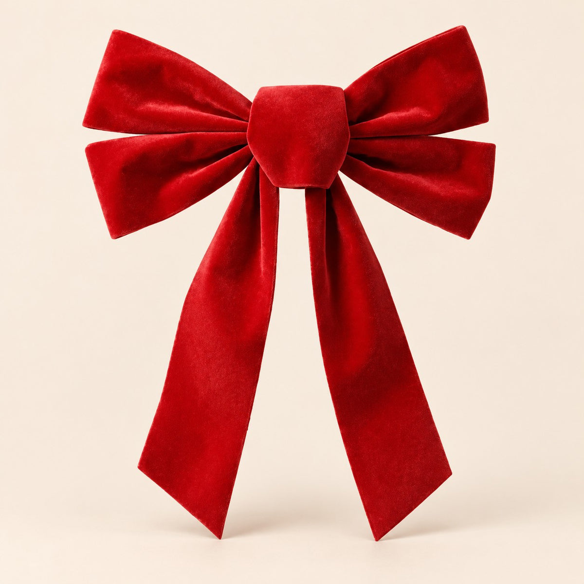 Moño de Navidad rojo decorativo de 33 x 23 cm