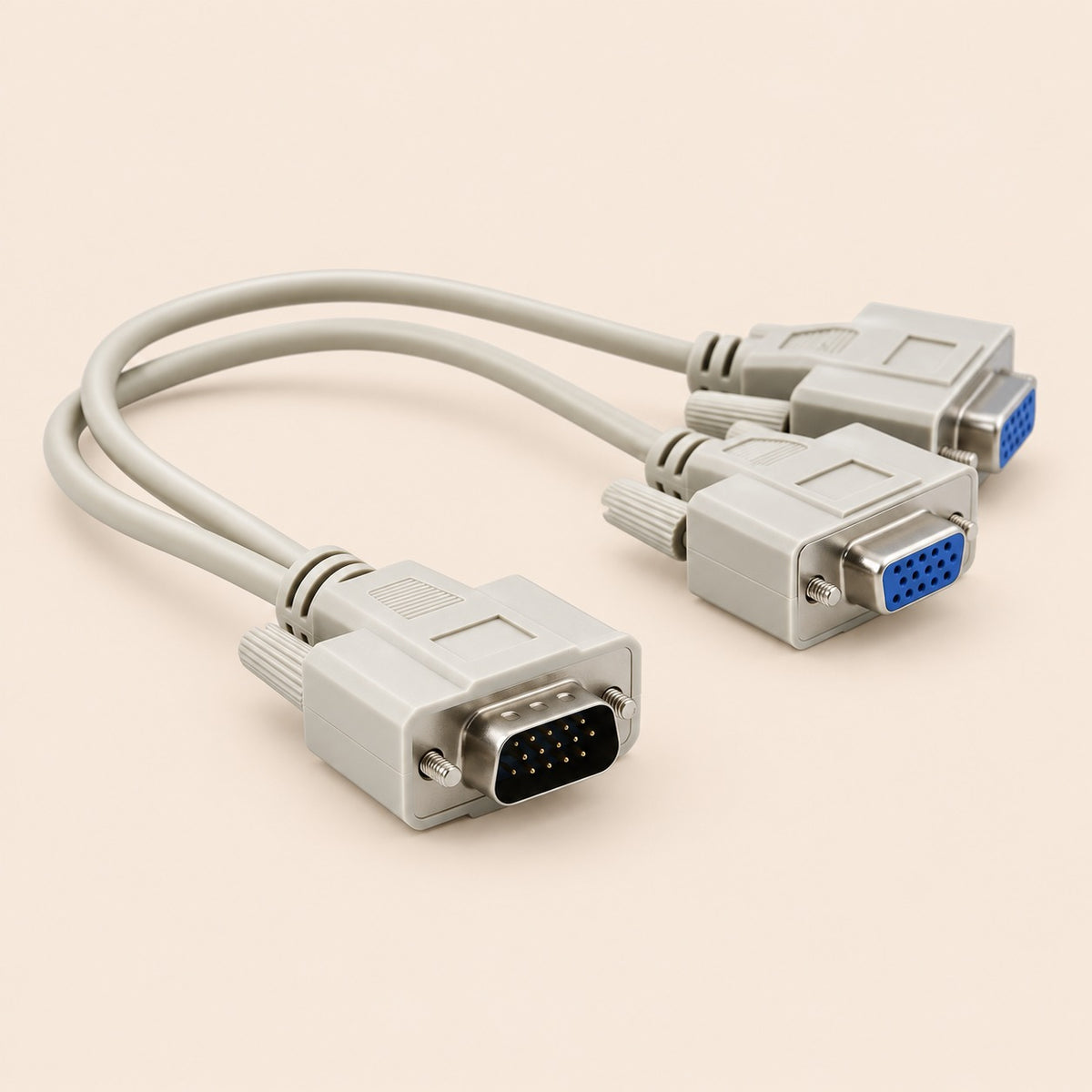 Cable divisor VGA video splitter 2 monitores a la vez