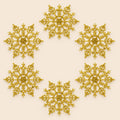 Decoración en forma de copo de nieve con brillantina