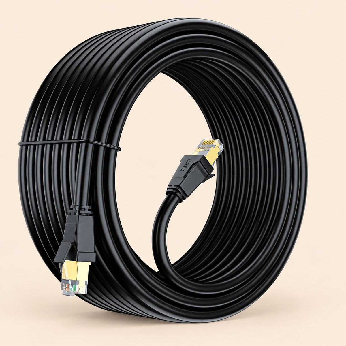 Cable de red cat 8 40 gbps doble blindaje disponible en 5 m