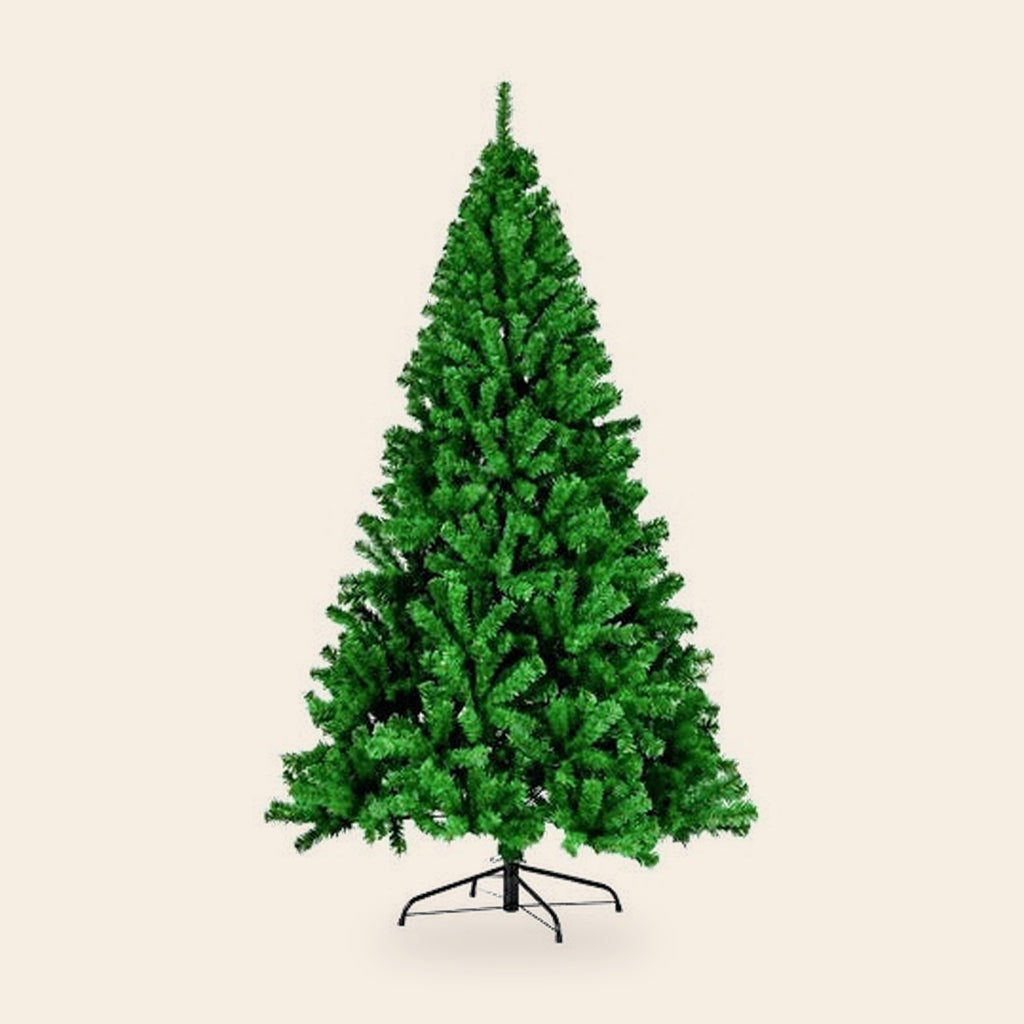 Árbol de Navidad artificial verde 180 cm con base metálica