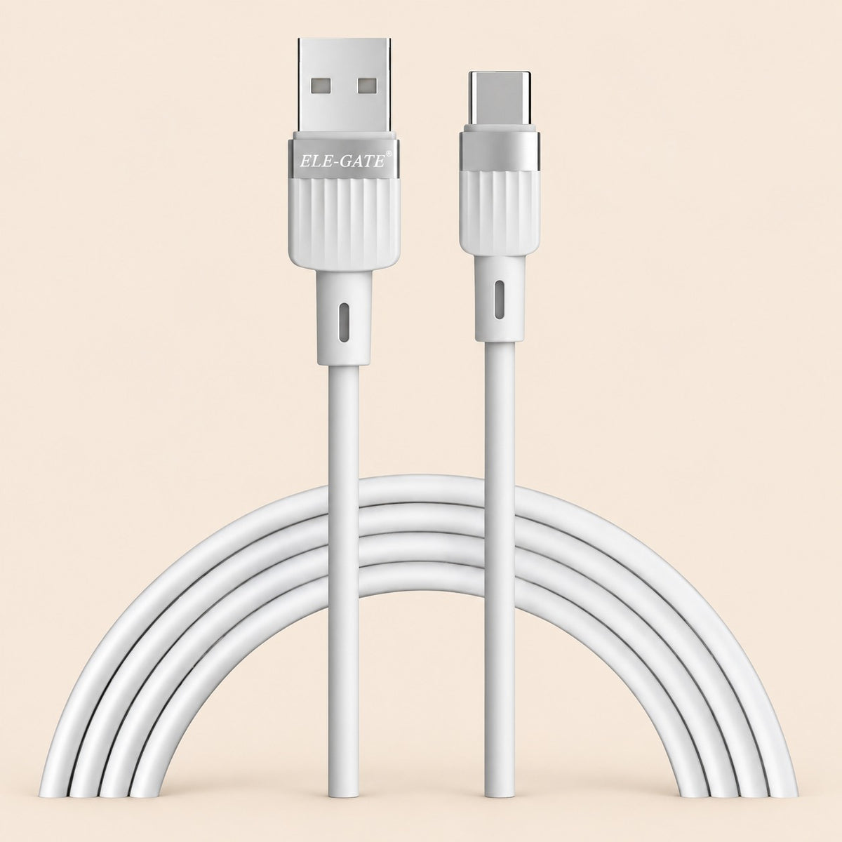 Cable USB-A a USB-C 2A de 1 metro silicona flexible y cobre