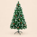 Árbol de Navidad artificial de 150 cm con efecto nevado