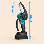 Motosierra eléctrica portatil inalámbrica mini con 2BATERÍAS