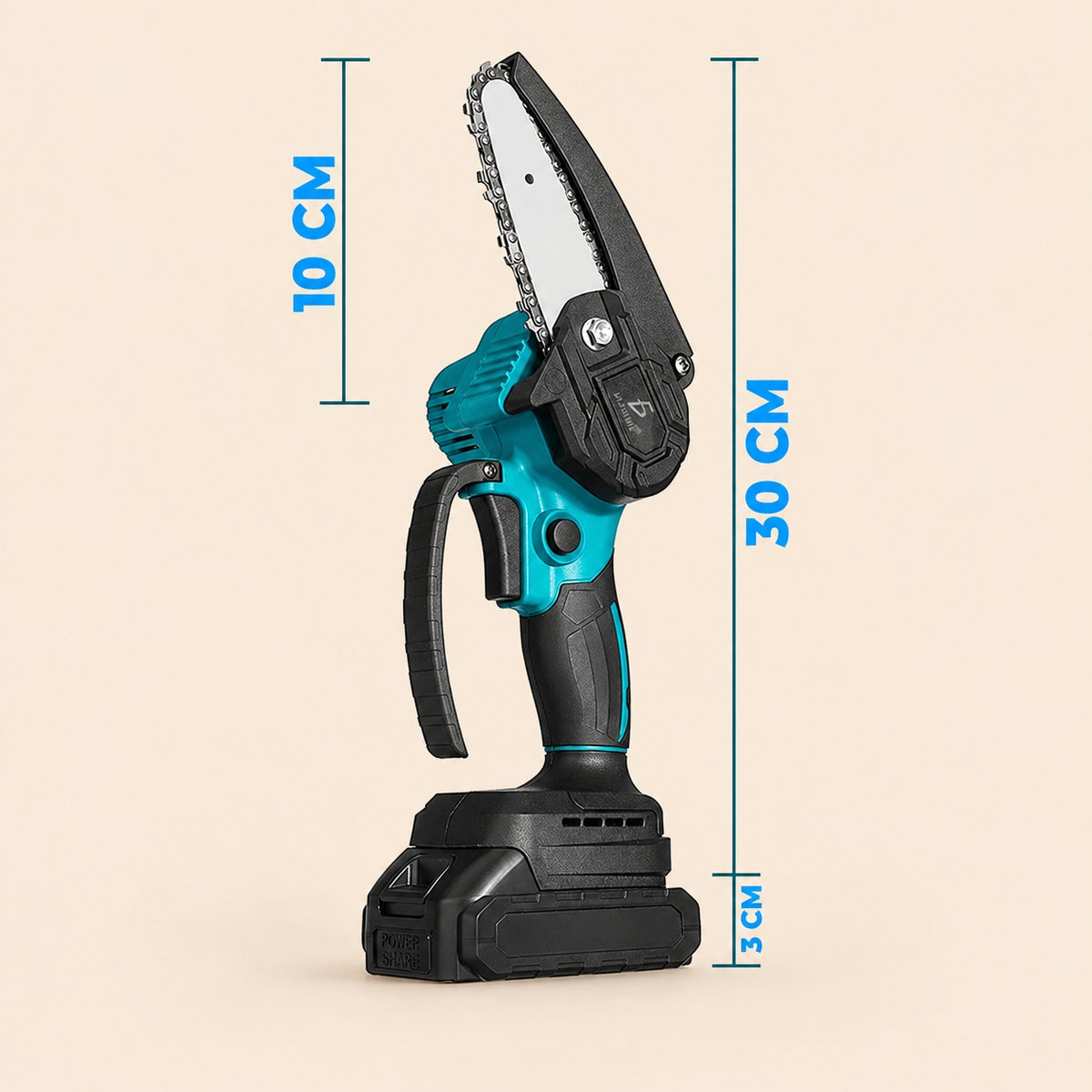 Motosierra eléctrica portatil inalámbrica mini con 2BATERÍAS