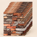 Paneles xpe autoadhesivos 10 pzs ladrillo multicolor 35 x