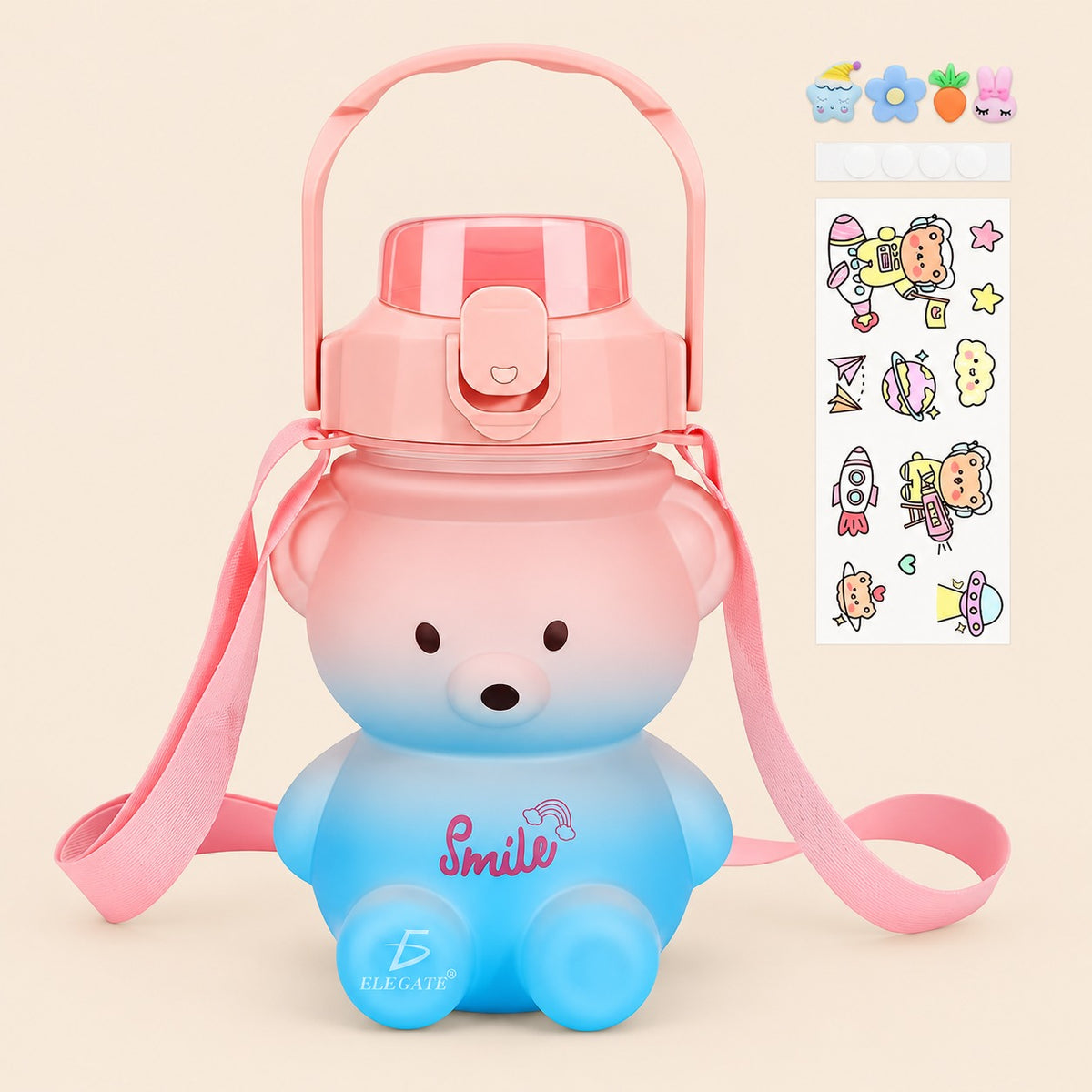Botella deportiva con forma de oso - capacidad 500 ml aleatorio