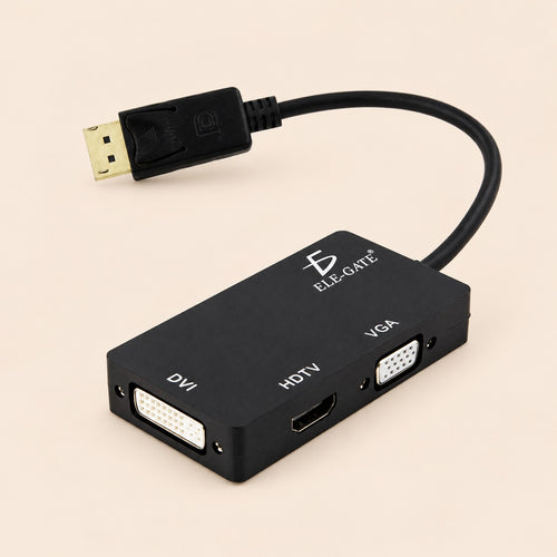 Adaptador 3 en 1 dp DisplayPort a HDMI VGA dvi de para Mac