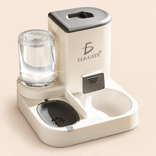 Alimentador automático 2 en 1 para mascotas - dispensador