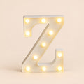 LED letras Z 3D luces foco lampara decora abecedario