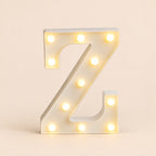LED letras Z 3D luces foco lampara decora abecedario
