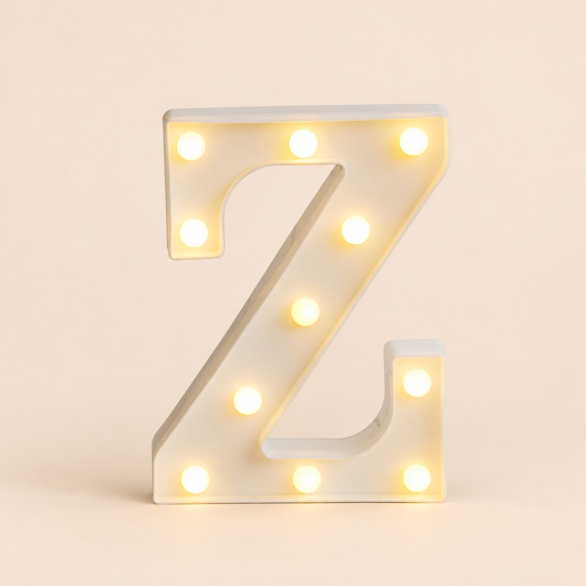 LED letras Z 3D luces foco lampara decora abecedario