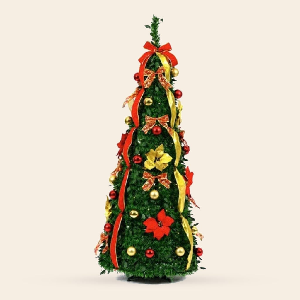 Árbol de Navidad artificial decorado con luces 150 180 y