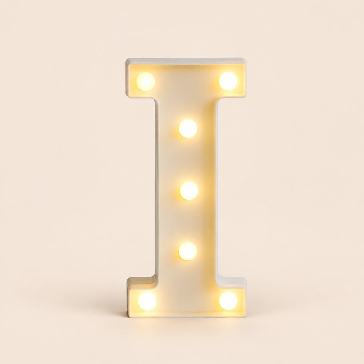 LED letras I 3D luces foco lampara decora abecedario