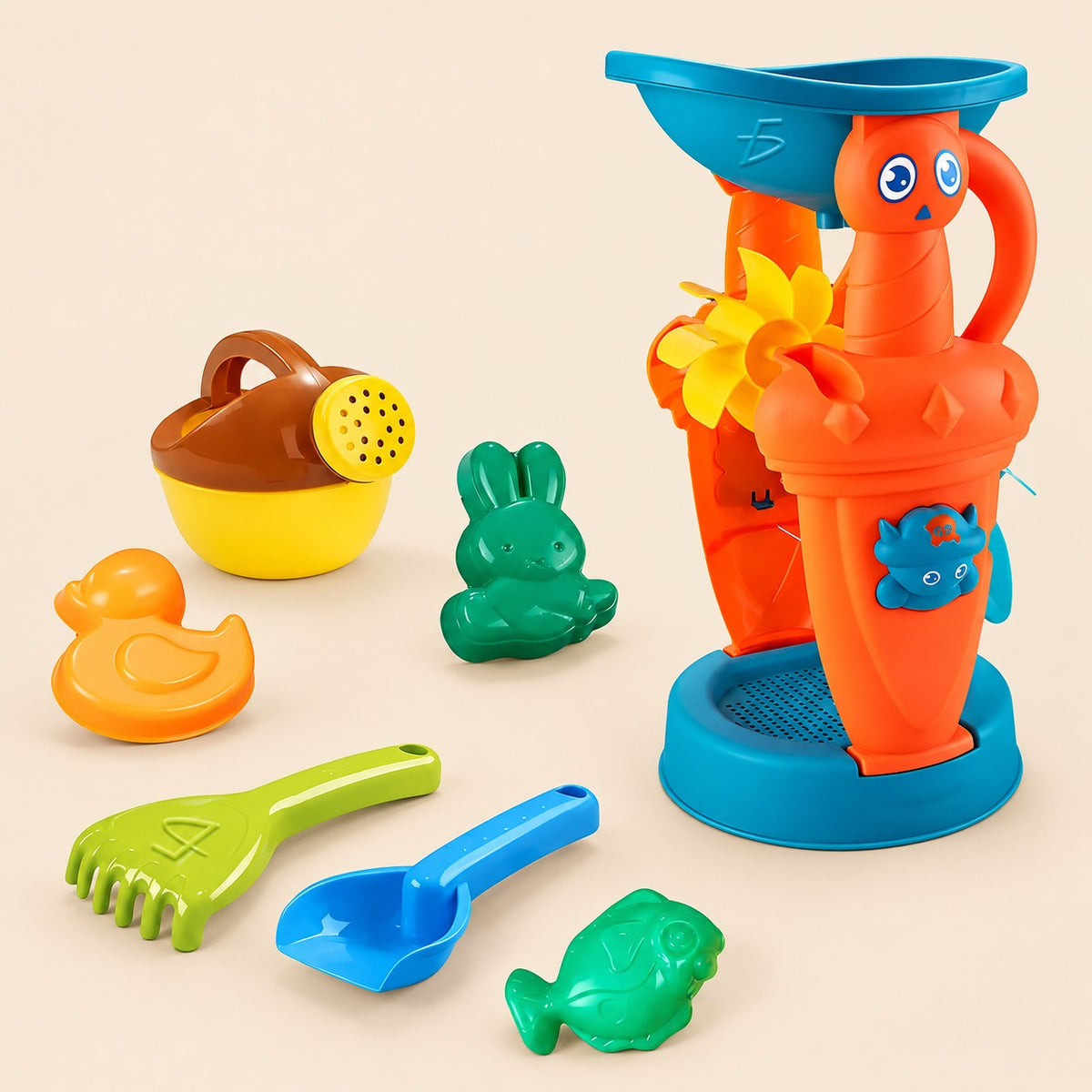 Molino de arena grande - set de juguetes de playa para niños