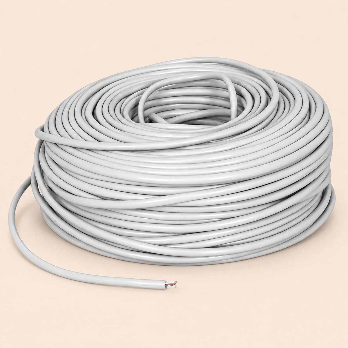 Cable de red utp cat 5E blanco de 100 m