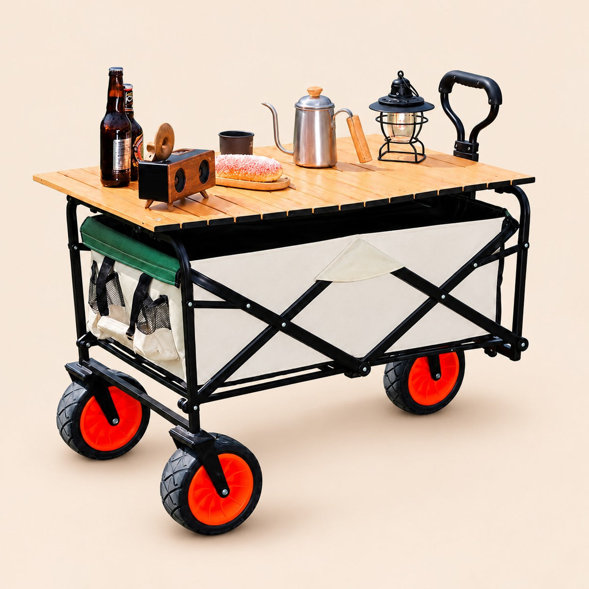Cubierta de madera de remolque plegable para mesa de camping