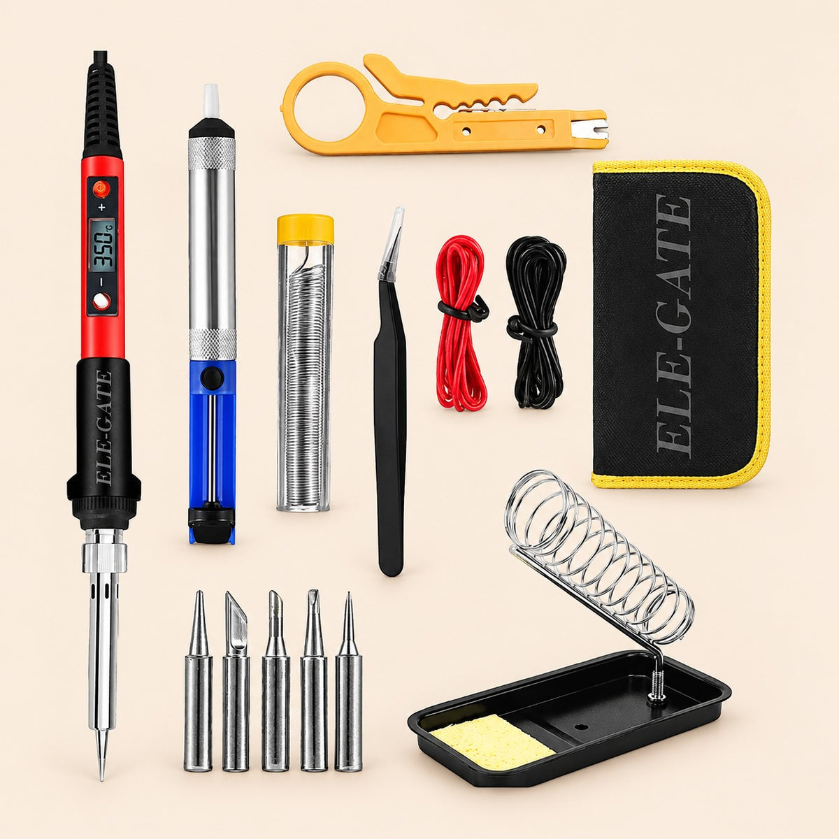 Kit de soldadura de temperatura ajustable LCD cerámica