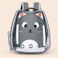 Mochila portátil para mascotas con forma de orejas para gris
