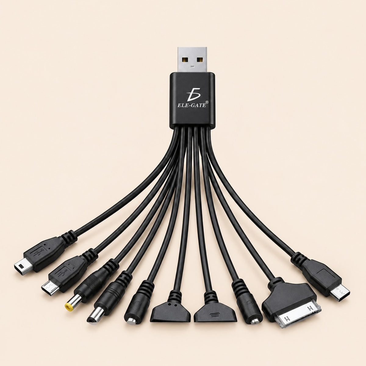 Cable de carga USB 10 en 1 portátil y compatible con varios