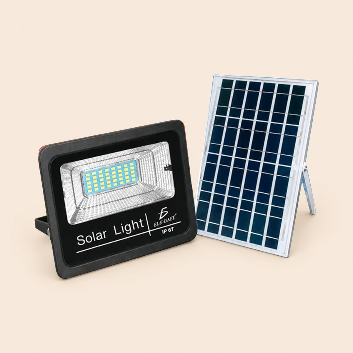 Reflector LED 10W C panel solar-control luz blanca exterior