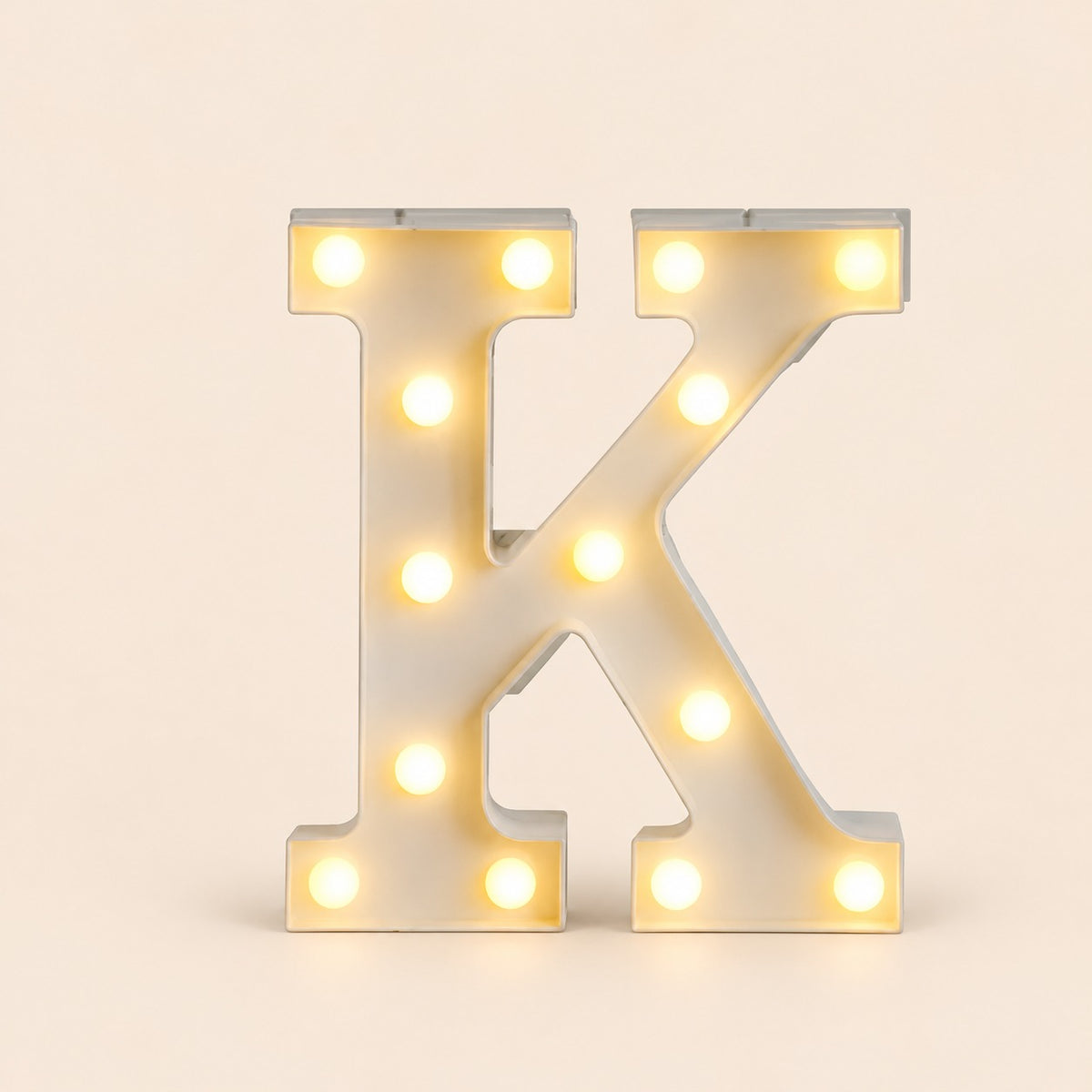 LED letras K 3D luces foco lampara decora abecedario