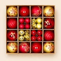 Set de 44 esferas navideñas plásticas tipo cristal