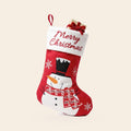 Calcetín de Navidad con diseño de muñeco de nieve 38 cm