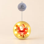 Serie de luces LED PVC colgantes de Navidad cálidas con amarillo