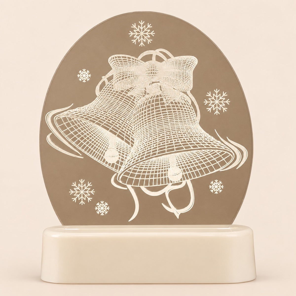 Lámpara 3D de acrílico para decoración navideña