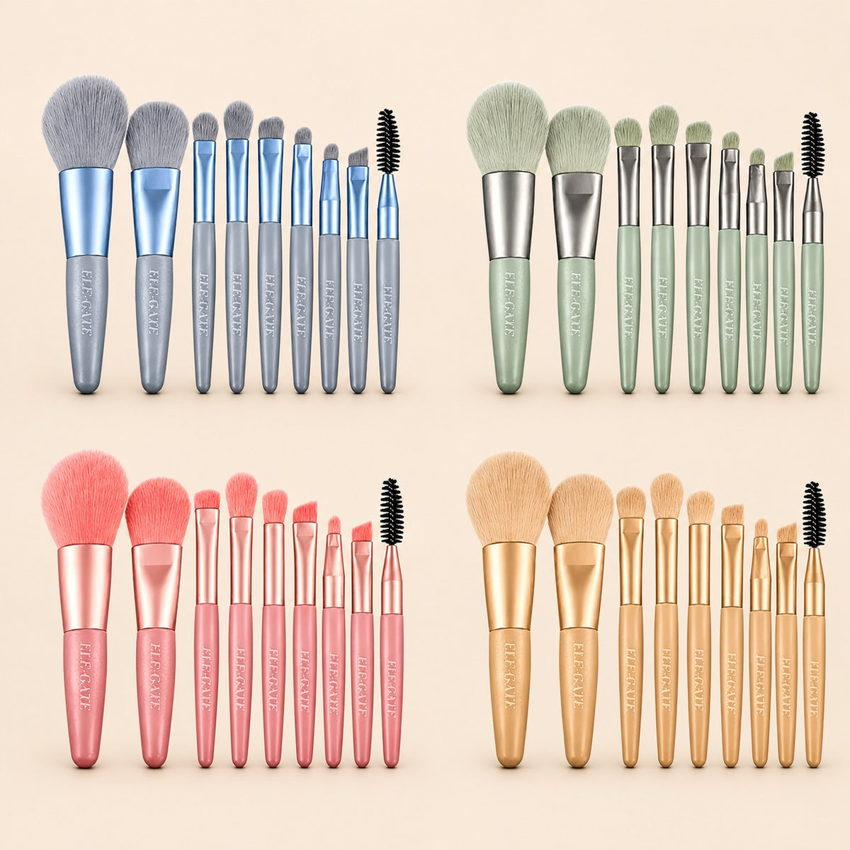Juego de 8 brochas de maquillaje profesionales