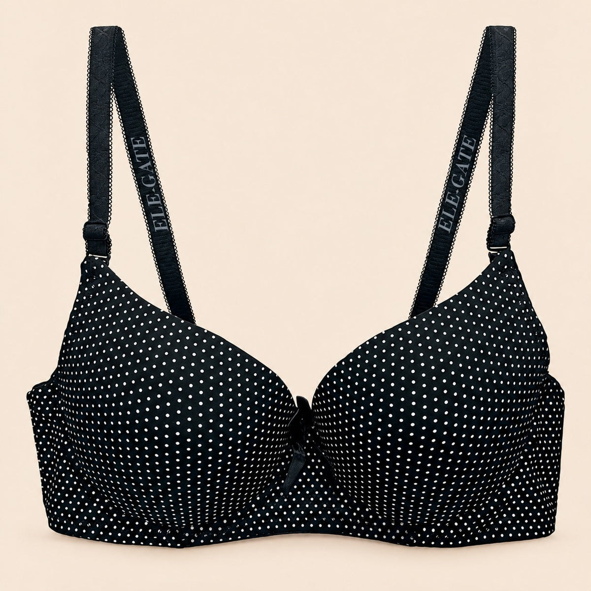 Brasier con encaje de copa completa negro M