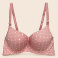 Brasier con copa completa espalda de encajé con efecto push rosa M