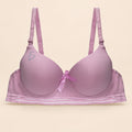 Brasier con encaje de copa completa rosa M