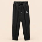 Pantalones deportivos de algodón para mujer estilo y negro XXXL