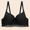 Brasier con encaje de copa completa negro M