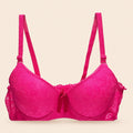 Brasier con encaje copa completa slight push up fucsia M