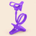 Soporte universal flexible celular para iPhone mesa cama violeta