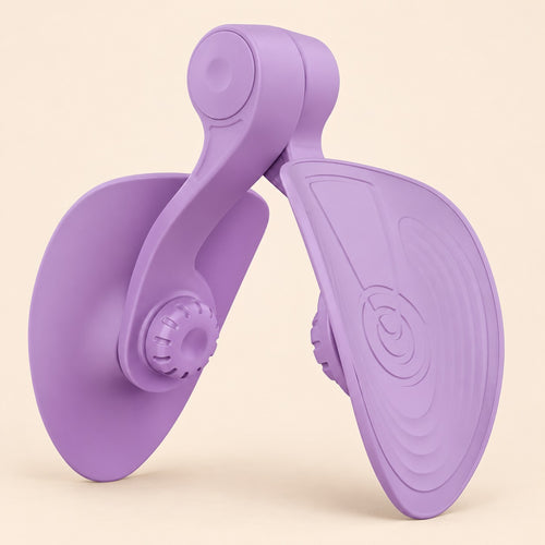 Aparato ejercitador y tonificador de muslos violeta
