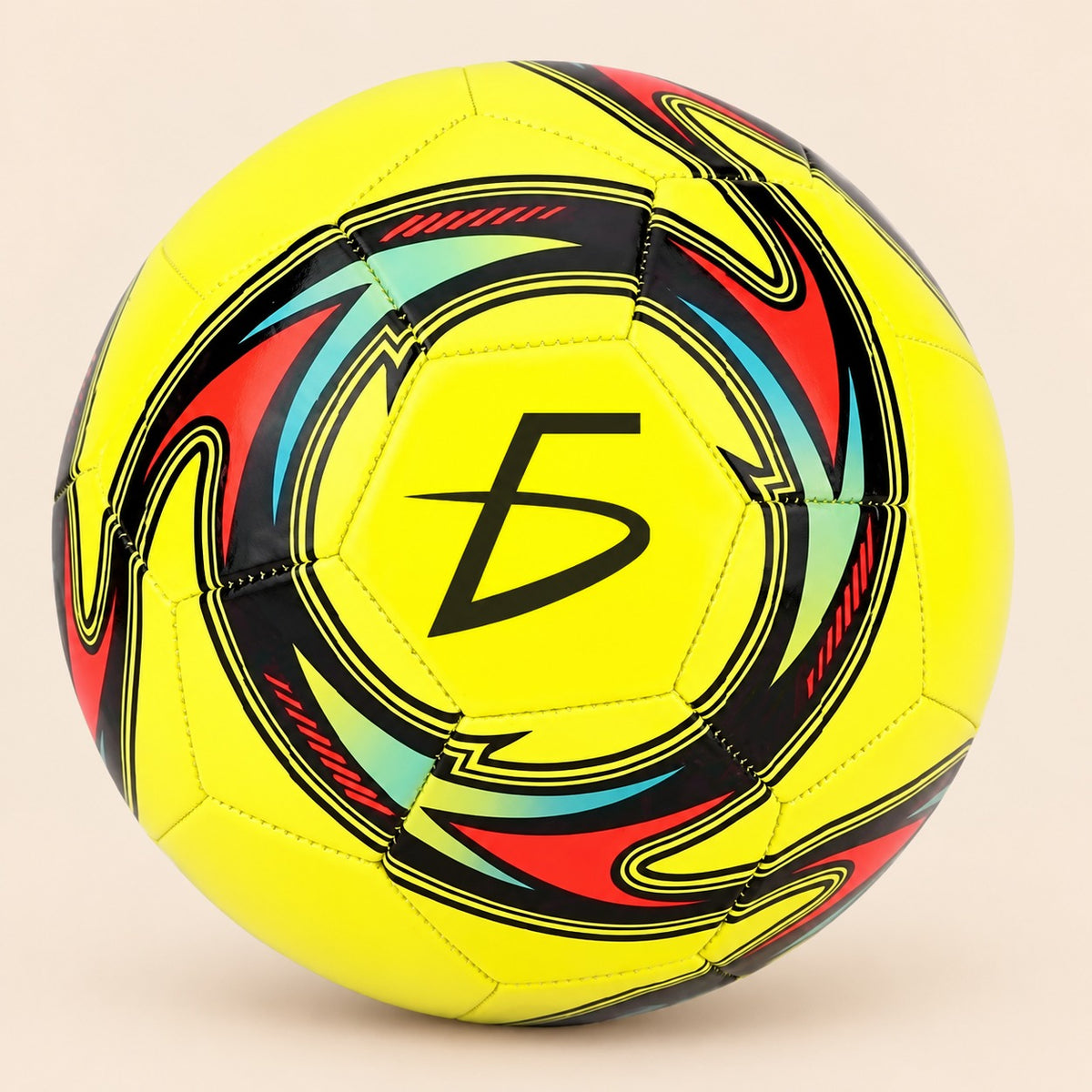 Balón de fútbol de tamaño 5 de fútbol de PVC verde