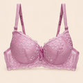 Brasier con encaje de copa completa rosa M
