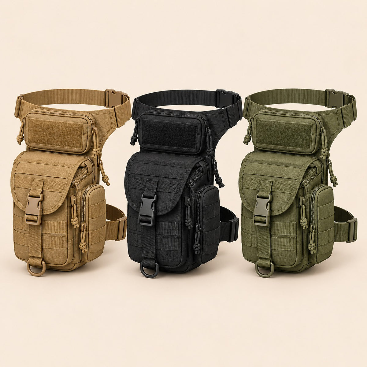 Bolsa piernera táctica militar 700D mochila de pierna
